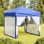 vidaXL Partytent inklapbaar met zijwanden 2x2 m blauw, Verzenden