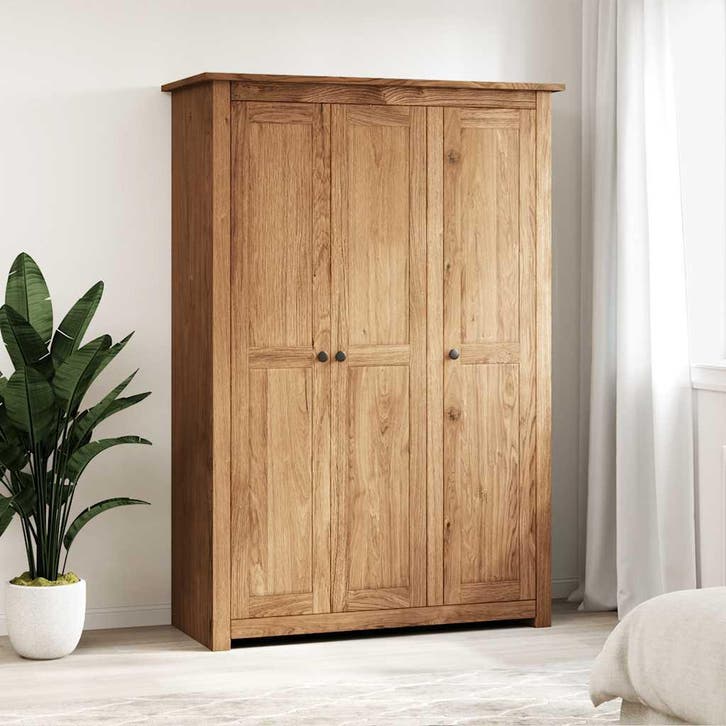 vidaXL Kledingkast 3 deuren Panama Range 118x50x171,5 cm, Huis en Inrichting, Kasten | Kleerkasten, Nieuw, Verzenden