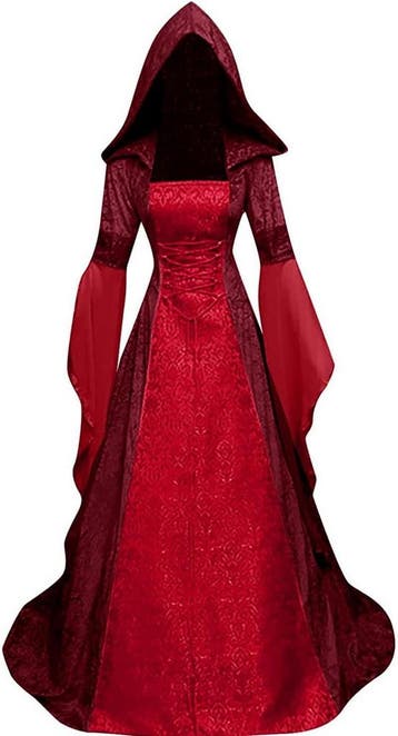 Halloween Jurk Middeleeuws fluweel: 51% korting! Retour deal, Kleding | Dames, Viking Choice, Verzenden, Zo goed als nieuw, Kleding