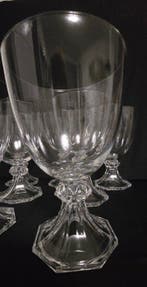 Val Saint Lambert - Verre à vin - Yale - cristal taillé - 6