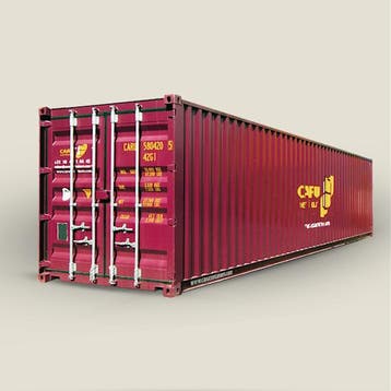 40ft Zeecontainer Huren | Altijd mét kraan geleverd | CARU, Zakelijke goederen, Ophalen of Verzenden