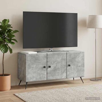 vidaXL TV Kast Betongrijs 99 x 34,5 x 50 cm Bewerkt hout, Verzenden, Nieuw