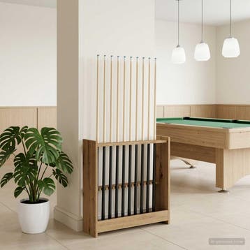 vidaXL Biljartkeu-stand Bewerkt hout 60 x 20 x 57 cm, Verzenden, Nieuw