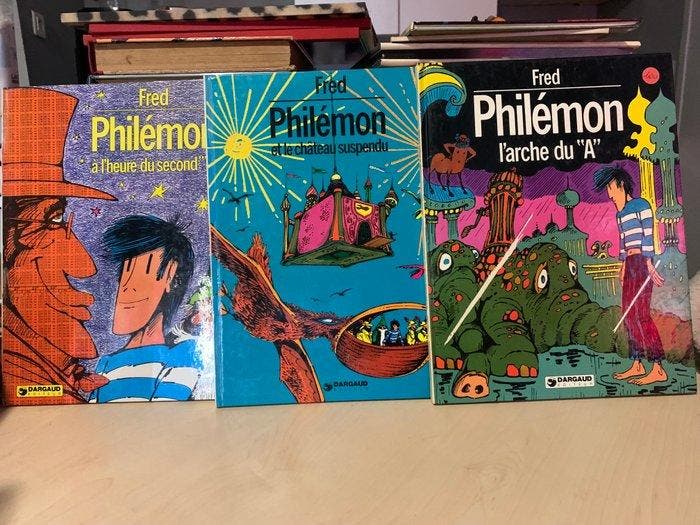Philemon T3 + T7 +T8 - 3x C - 3 Album - Eerste druk -, Livres, BD