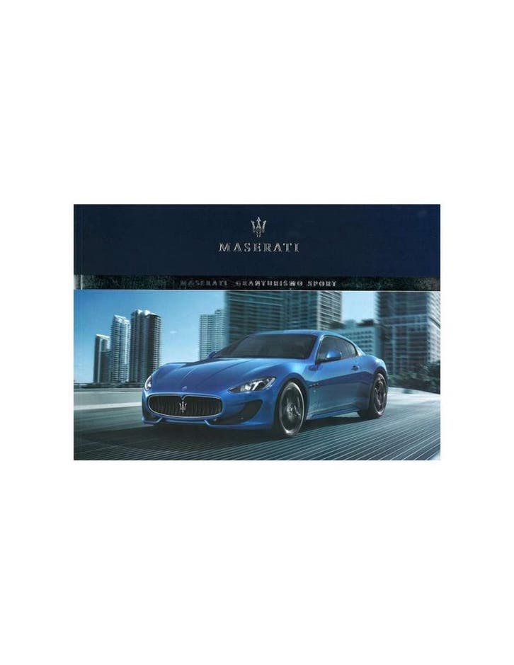 2015 MASERATI GRANTURISMO SPORT INSTRUCTIEBOEKJE ENGELS, Autos : Divers, Modes d'emploi & Notices d'utilisation, Enlèvement ou Envoi