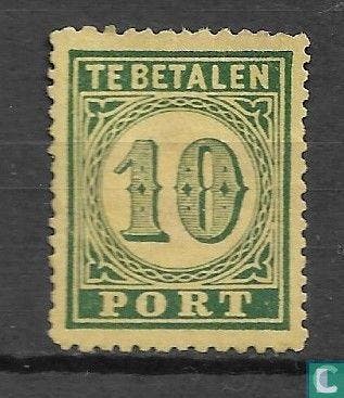 Nederlands-Indië - Groot waardecijfer - 1874, Verzenden, Postfris