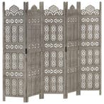 vidaXL Kamerscherm 5 panelen handgesneden 200x165 cm, Verzenden