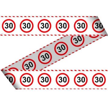 Afzetlint 30 Jaar Verkeersbord 15m, Verzenden, Nieuw