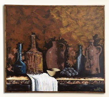 E.Stefano - Abstract still life-Acrylic on canvas