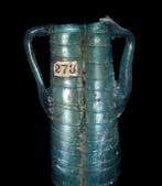 Oud-Romeins - Dubbel unguentarium van blauw glas - 1e/2e