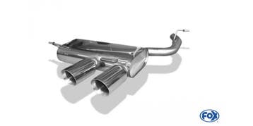 FOX VW Golf V R32 einddemper eind midden - 2x100 type 25, Autos : Pièces & Accessoires, Verzenden