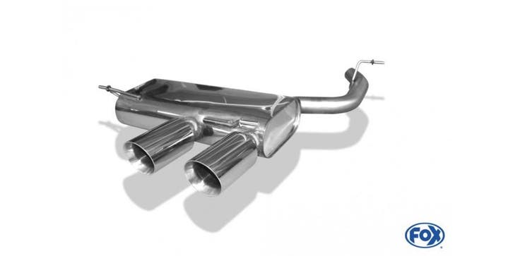 FOX VW Golf V R32 einddemper eind midden - 2x100 type 25, Auto-onderdelen, Uitlaatsystemen, Nieuw, Verzenden