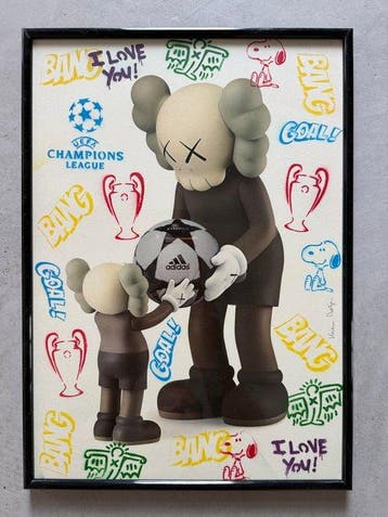 Koen Betjes (1992) - The Promise x Soccer (Homage to Kaws) x, Antiek en Kunst