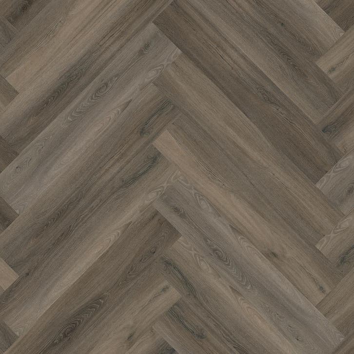 Floorlife Yup Herringbone dark grey pvc 59,5 x 11,9cm, Doe-het-zelf en Bouw, Vloerdelen en Plavuizen, Ophalen of Verzenden