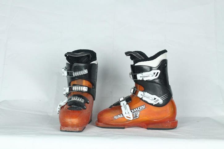Refurbished - Skischoenen - Salomon T3 orange - 24MP/38EU, Sport en Fitness, Skiën en Langlaufen, Ski, Schoenen, Gebruikt, Salomon