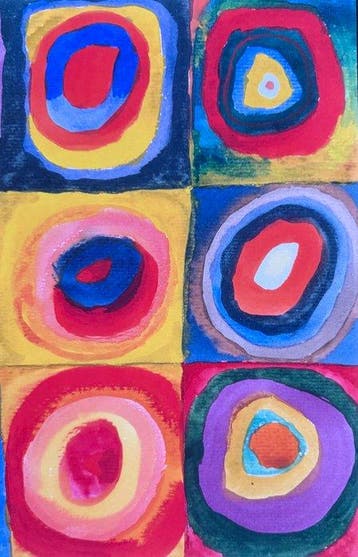 Wassily Kandinsky (1866-1944) - “Color study of squares,