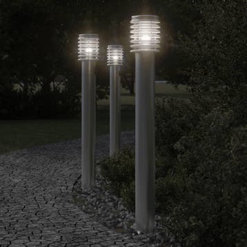 vidaXL Buitenvloerlampen 3 st stopcontact 110 cm, Verzenden, Nieuw