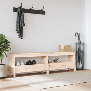 vidaXL Halbank 160x28x45 cm massief grenenhout, Verzenden, Nieuw