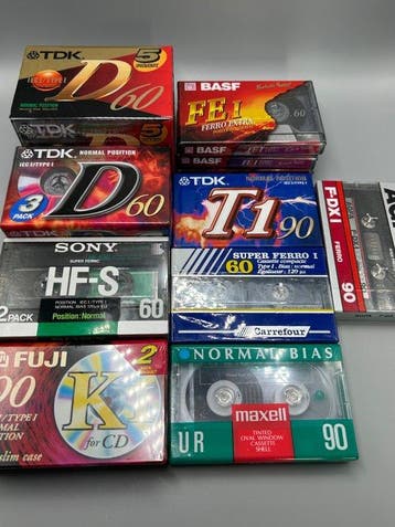 Sony, Agfa, TDK, Maxell, Fuji - 19x IEC Type I (Normale