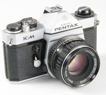 Pentax KM + SMC Pentax 1,8 / 55 mm - Analoge camera, Nieuw