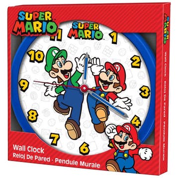 Super Mario Bros Wandklok, Ophalen of Verzenden, Nieuw