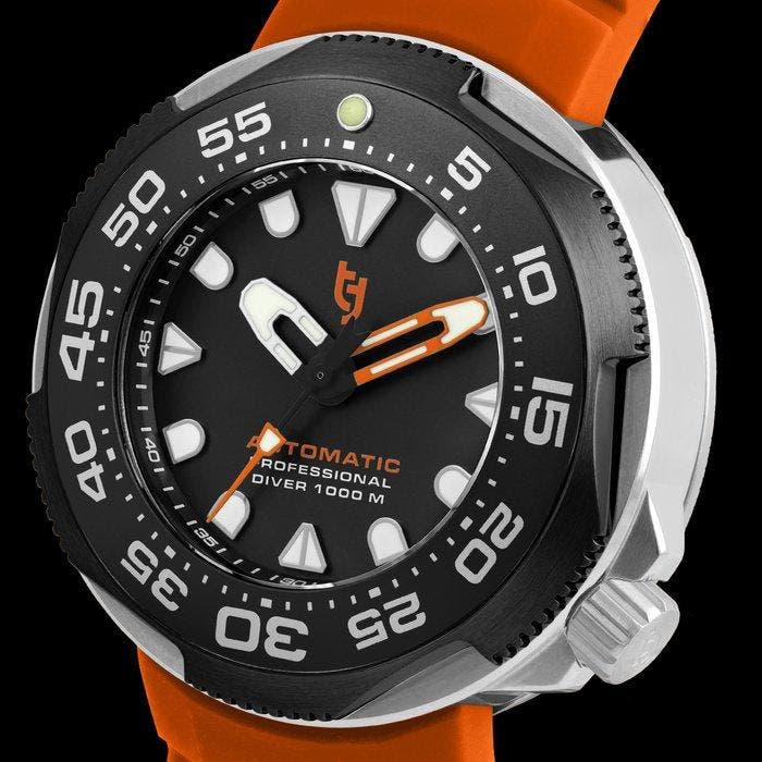 Tecnotempo - Divers 1000M Professional Diver - Automatic, Handtassen en Accessoires, Horloges | Heren