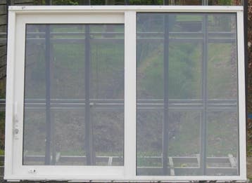 aluminium schuifraam, schuifdeur , pui , schuifpui 192 x 144, Gebruikt, Aluminium, Ophalen of Verzenden, 150 tot 225 cm