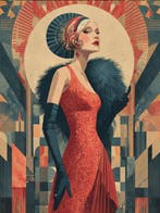 CREATIVE_HUB - Elegant woman at the premiere theatre night