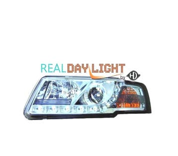 Phares Pour Volkswagen Vw Passat B5 96-00 Drl Chromé, Verzenden