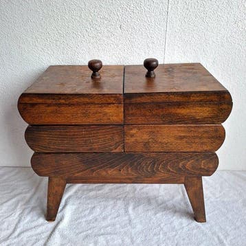 Tafel - harmonicsysteem - Hout - Naaitafel met uitklapbaar