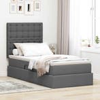 vidaXL Opslag bed met matras Donkergrijs 90 x 190 cm, Huis en Inrichting, Slaapkamer | Bedden, Verzenden, Nieuw