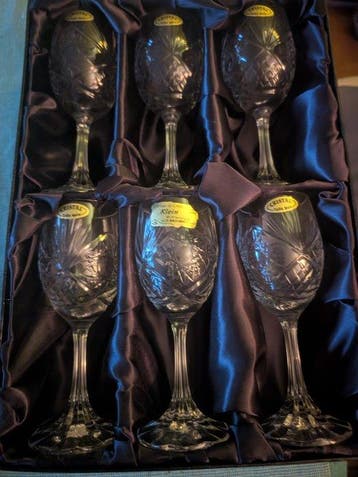 Klein (Ville Baccarat) - Henry W. Klein - Verre à vin (6) -