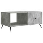 vidaXL Salontafel Betongrijs 90 x 50 x 40 cm Bewerkt hout, Verzenden, Nieuw