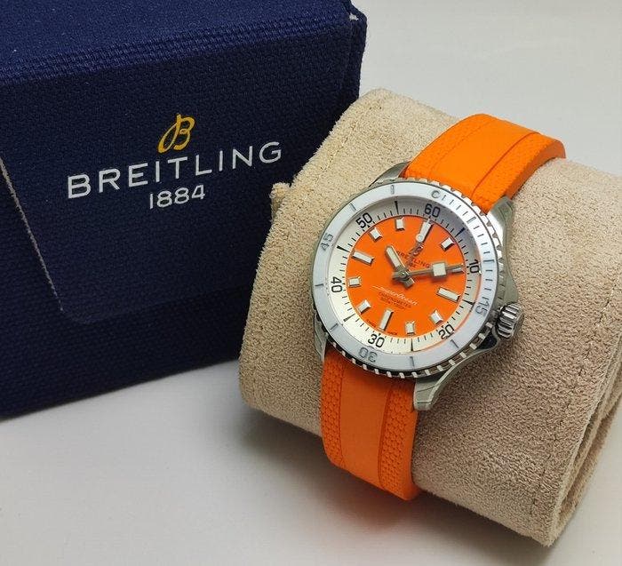 Breitling - Superocean Orange - A17377211O1S1 - Homme - 2023, Handtassen en Accessoires, Horloges | Heren