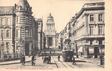 België - Brussel - ALLE vóór 1905 (Achterkant niet, Verzamelen, Gelopen