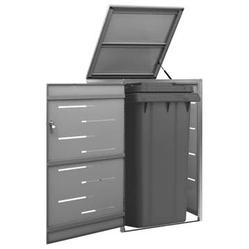 vidaXL Containerberging enkel 69x77,5x112,5 cm roestvrij, Verzenden