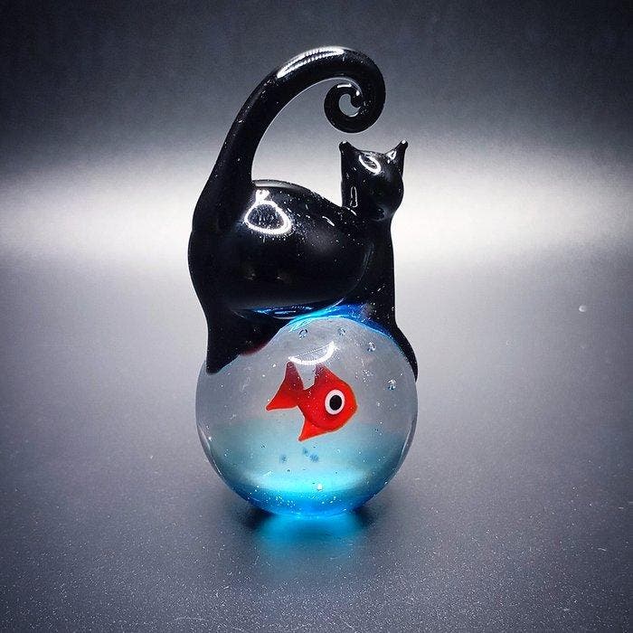 TAGLIAPIETRA - Sculpture, Acquario in vetro di Murano - 67, Antiquités & Art, Antiquités | Verre & Cristal