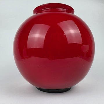 Vaas - Muranoglas - Grote bolvormige vaas