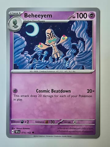 BEHEEYEM (TEMPORAL FORCES 074/162) (TRADING CARD)