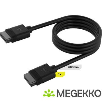 Corsair iCUE LINK Cable, 1x 600mm with Straight connectors,, Verzenden