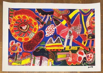 Corneille (1922-2010) - Le jardin des délices - Tirage 45, Antiquités & Art