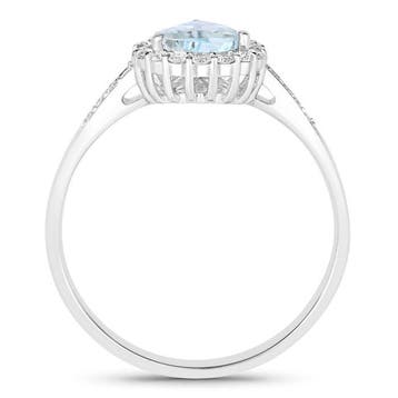 Zonder minimumprijs - Ring - 14 karaat Witgoud - 1.00ct. tw.