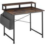 tectake Bureau met plank en organizer - Industrieel hout don, Verzenden, Nieuw
