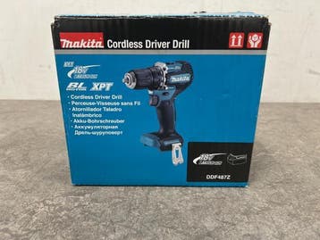 Veiling - Makita accu boor-/schroefmachine 18V body DDF487Z, Doe-het-zelf en Bouw, Gereedschap | Boormachines, Nieuw