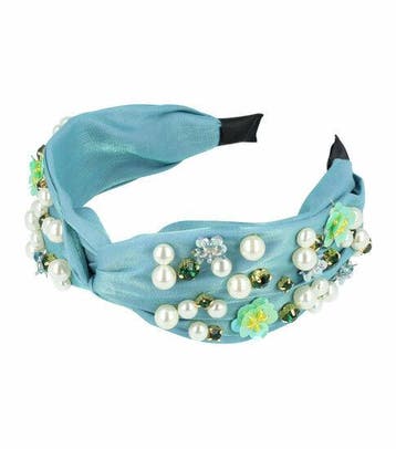 Haarband Diadeem 5cm – Statement – Bloem Parelkralen Strass, Nieuw