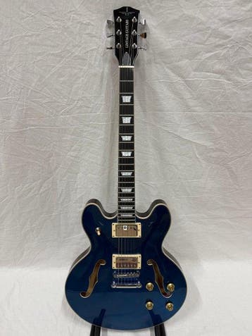 Lintage Guitars - HBT-101-TBL Hollowbody (Blue High Gloss) -, Nieuw