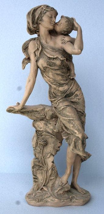 Capodimonte - Giuseppe Armani - Figuur - Donna con Bambino -, Antiquités & Art, Antiquités | Verre & Cristal