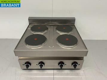 RVS  4 pits elektrisch fornuis kookplaat 650 Series 70 cm, Ophalen of Verzenden, Nieuw in verpakking
