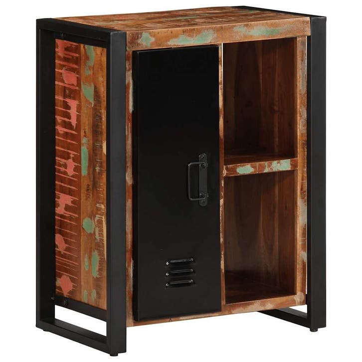 vidaXL Dressoir 55x35x70 cm massief gerecycled hout, Huis en Inrichting, Kasten | Dressoirs, Nieuw, Verzenden