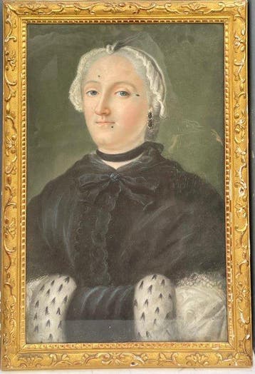 Franse school (XVIII) - Portrait dune aristocrate sous